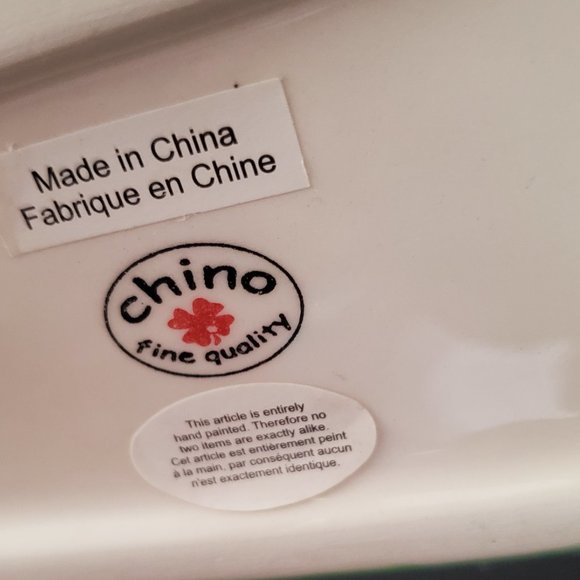 RARE * MIKE & IKE Ceramice Candy Bowl by Chino Hand Painted Sweet Nostalgia - Picture 9 of 10